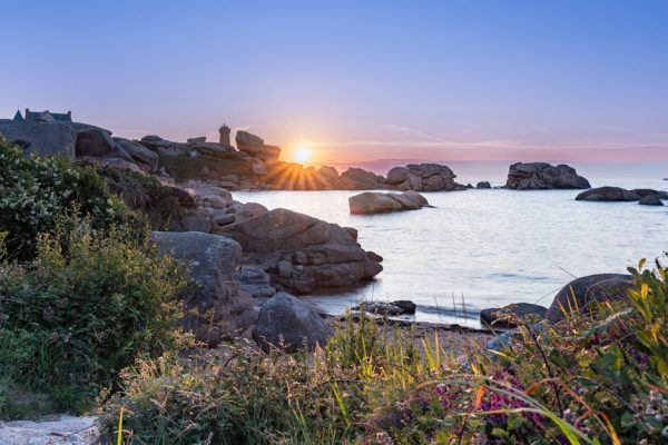 pexels-photo-19468137-19468137 Stunning sunset over rocky shores at Perros-Guirec, Bretagne, France.